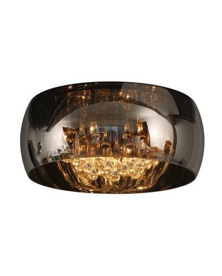 Lucide Design Deckenleuchte Glas Metall Chrom Ø 40cm LED