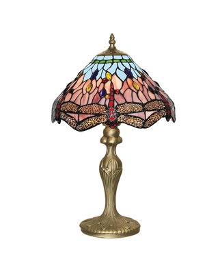 Design LED Bemerkenswerte Tischleuchte aus Tiffanyglas -...